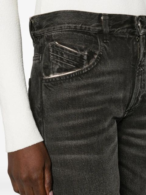 The Attico layered-effect jeans - Black