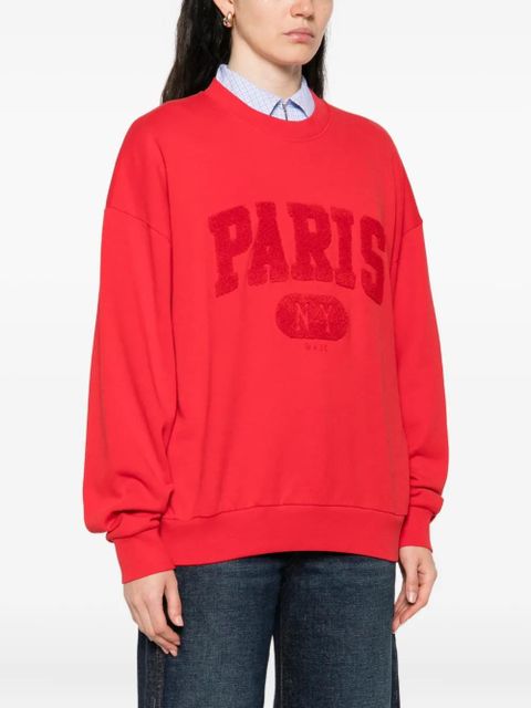 Maje paris-embellished sweatshirt - Red