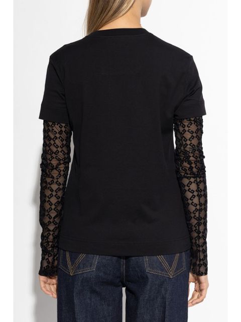 Givenchy overlapped T-shirt - Black