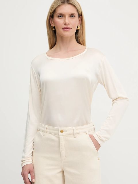 BOSS Green bluzka z domieszką jedwabiu Esyva - zdjęcie produktu nr 2