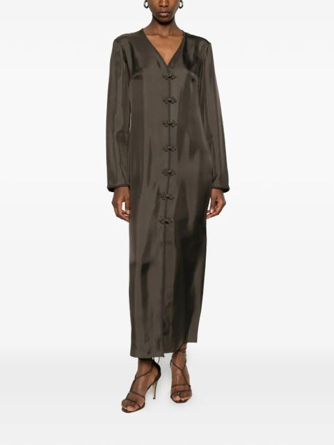 Róhe frog button midi dress - Green - zdjęcie produktu nr 2