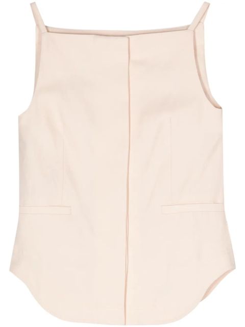 LouLou de Saison twill square-neck top - Pink - zdjęcie produktu nr 1
