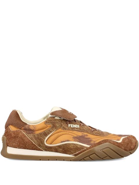 FENDI Wave Pulse lace-up sneakers - Brown - zdjęcie produktu nr 1