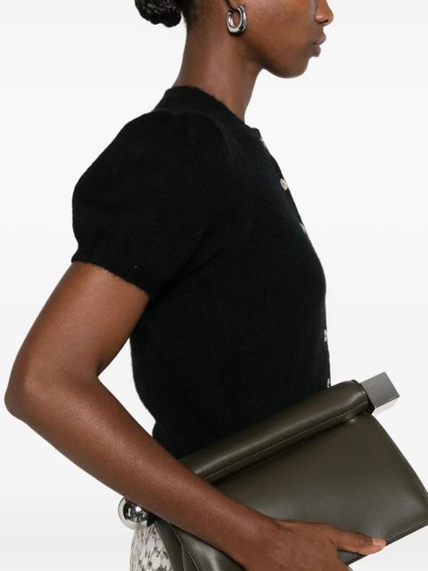 DÔEN puff-sleeve cardigan - Black