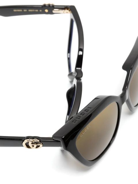 Gucci Eyewear cat-eye clip-on sunglasses - Black