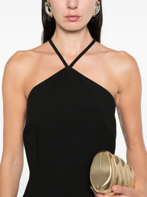 Solace London halterneck maxi dress - Black