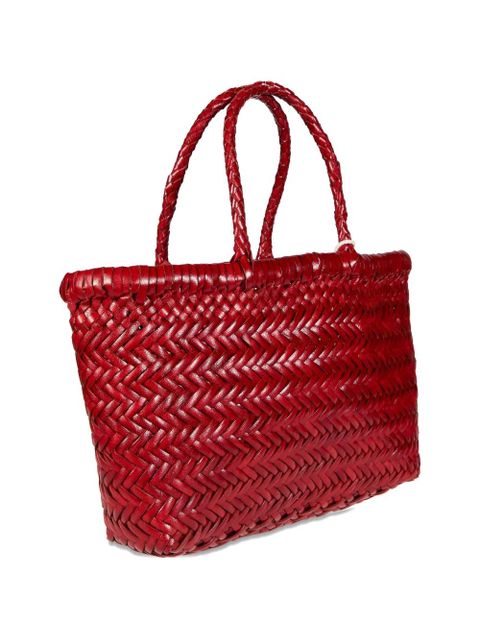 DRAGON DIFFUSION small woven tote bag - Red