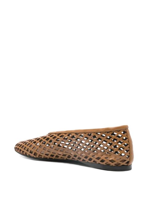Proenza Schouler perforated ballerina flats - Brown