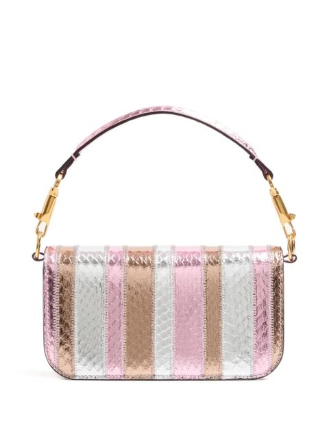 Valentino Garavani small Locò laminated VLogo tote bag - Pink - zdjęcie produktu nr 2