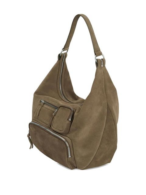 Marge Sherwood City suede zipped shoulder bag - Brown - zdjęcie produktu nr 2