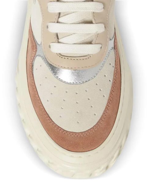 Casadei Off Road appliqué flatform trainers - Neutrals
