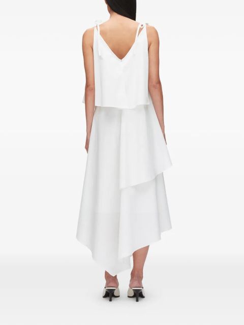 3.1 Phillip Lim appliqué layered midi dress - White