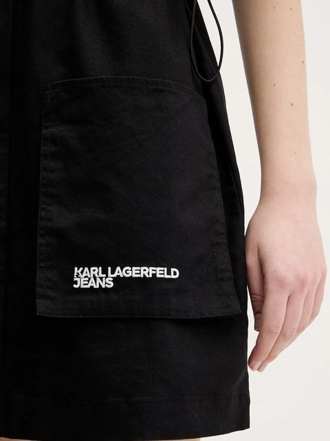 Karl Lagerfeld Jeans sukienka kolor czarny mini prosta A2W13017