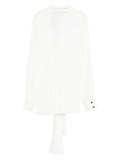 Proenza Schouler pleated tie-neck blouse - White
