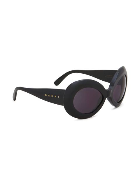 Marni Eyewear oversized-frame sunglasses - Black - zdjęcie produktu nr 2