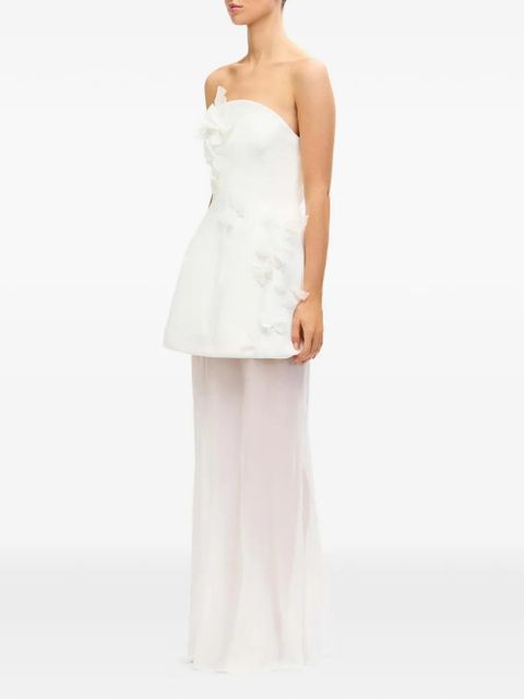 Acler Culloden butterfly strapless maxi dress - White - zdjęcie produktu nr 2