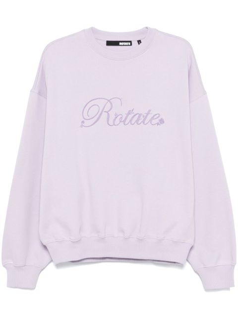 ROTATE BIRGER CHRISTENSEN logo-embroidered sweatshirt - Purple - zdjęcie produktu nr 1