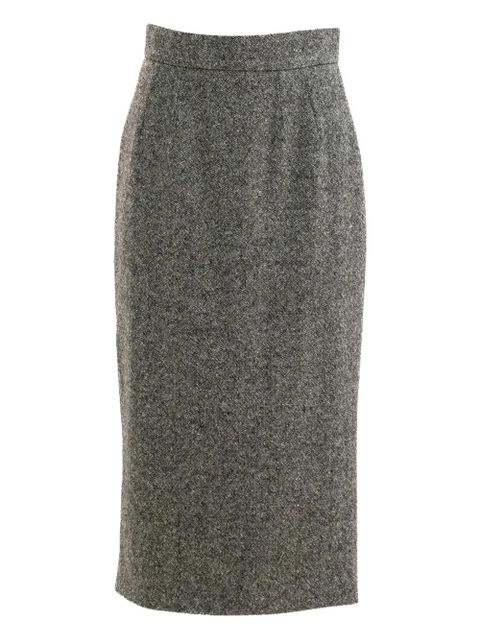 Dolce & Gabbana textured midi skirt - Grey - zdjęcie produktu nr 1