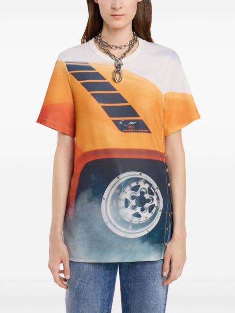 Rabanne Fast Cars jersey T-shirt - Orange