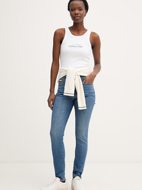 Calvin Klein Jeans jeansy skinny damskie - zdjęcie produktu nr 1