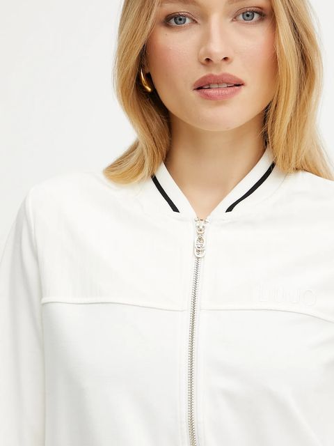Liu Jo kurtka damska kolor biały przejściowa TA5119 J5942