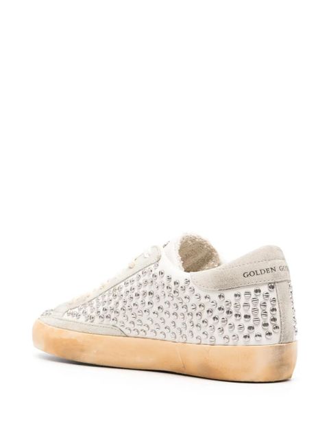 Golden Goose Super Star crystal-embellished sneakers - Neutrals