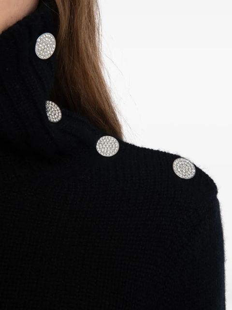 Zadig&Voltaire high-neck embellished-button sweater - Black