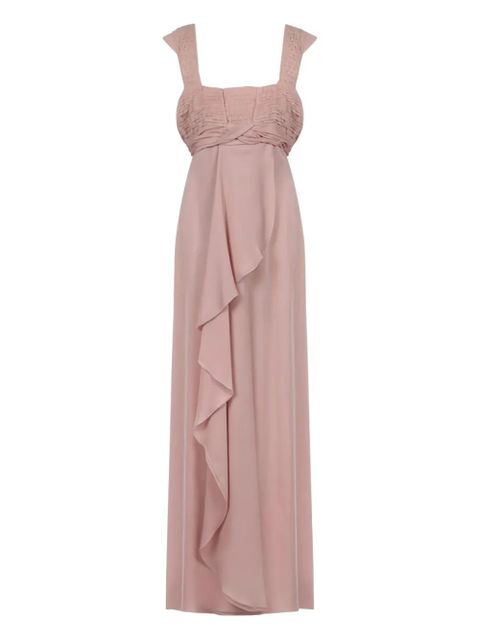 Valentino Garavani embroidered frill maxi dress - Pink - zdjęcie produktu nr 1
