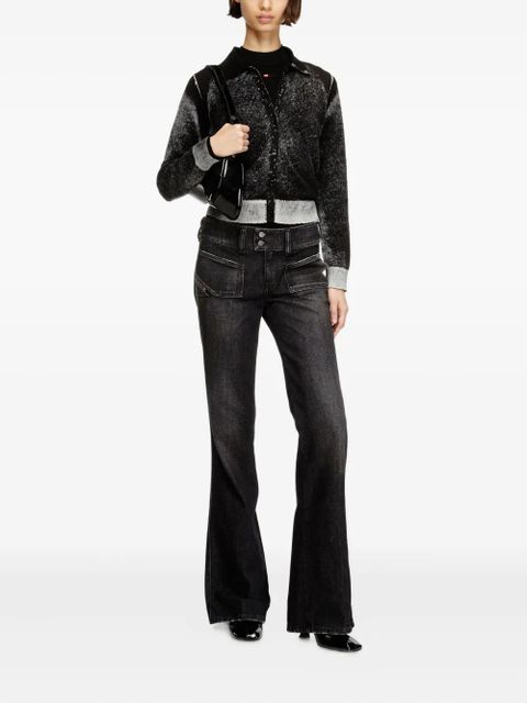 Diesel D-Hush 09N50 patch pocket jeans - Black