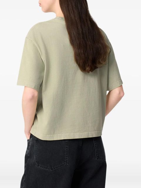 Axel Arigato cropped logo-print T-shirt - Green