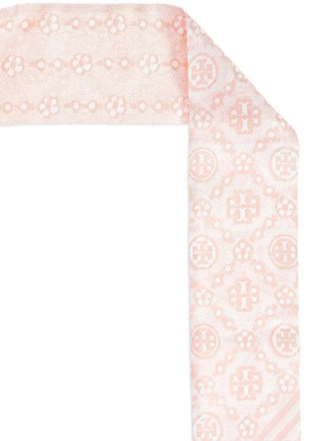 Tory Burch T-Monogram scarf - Pink