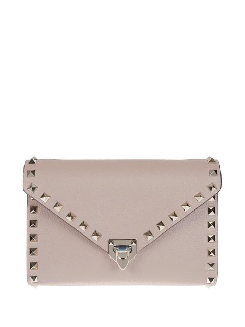 Valentino Garavani Rockstud leather shoulder bag - Pink - zdjęcie produktu nr 1