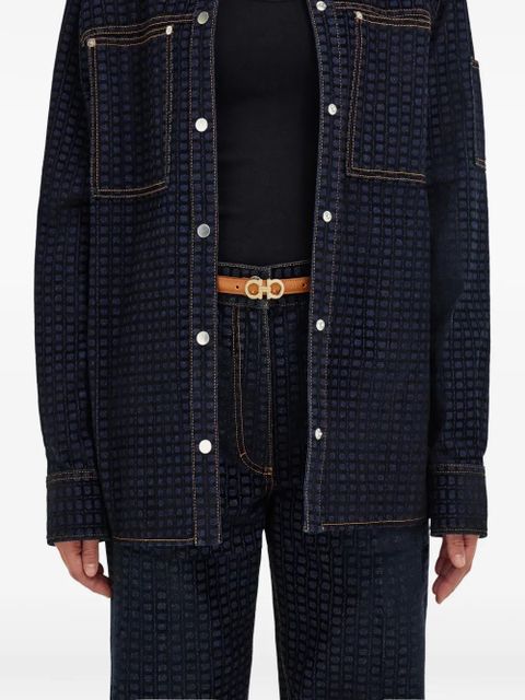 Ferragamo natural logo belt - Brown - zdjęcie produktu nr 2