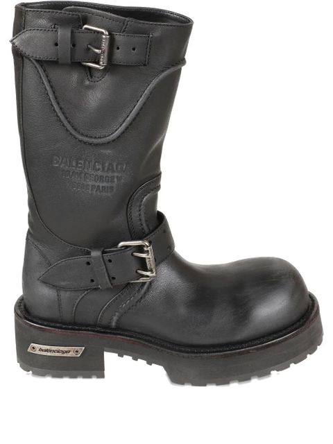 Balenciaga buckle-strap biker boots - Black - zdjęcie produktu nr 1