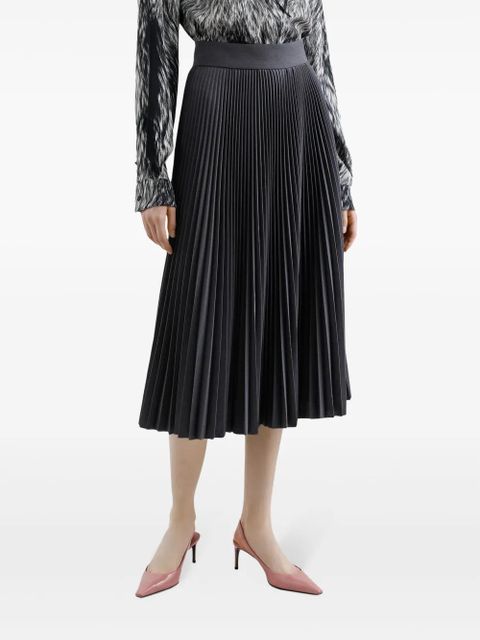 Dolce & Gabbana plissé-effect midi skirt - Black