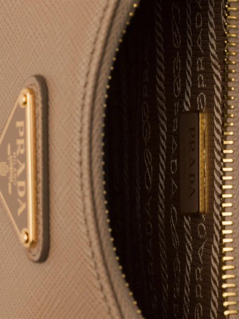 Prada mini Re-Edition Saffiano-leather shoulder bag - Neutrals