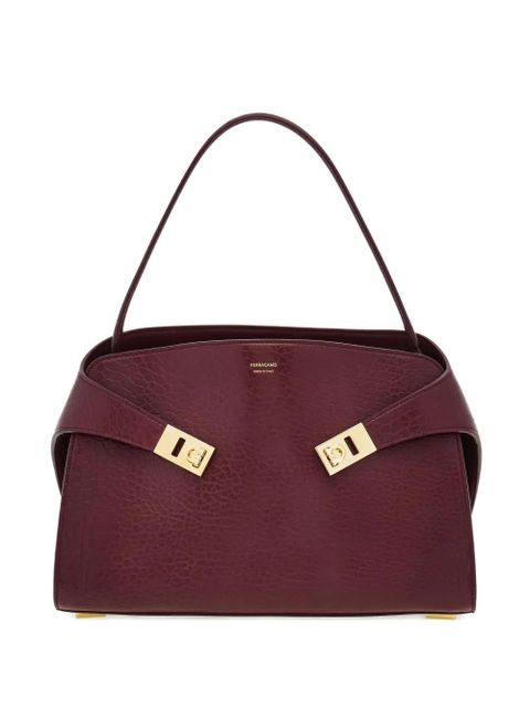 Ferragamo medium Hug leather shoulder bag - Red - zdjęcie produktu nr 1