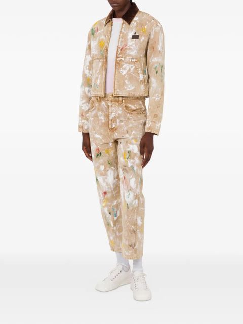 Moschino paint-splatter trousers - Neutrals - zdjęcie produktu nr 2