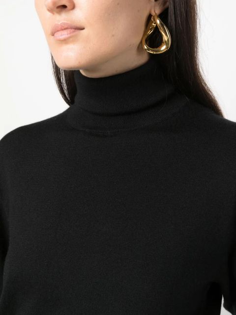 The Row roll-neck wool-blend jumper - Black - zdjęcie produktu nr 2