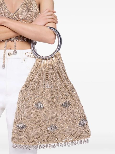 Rabanne beaded crochet tote bag - Gold - zdjęcie produktu nr 2
