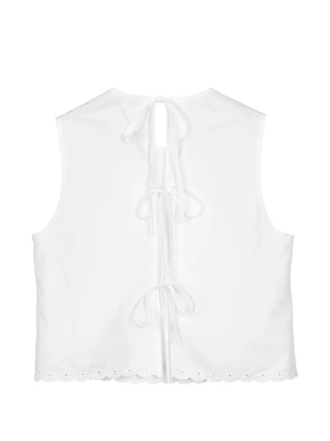 Cecilie Bahnsen CBdeeba broderie anglaise top - White - zdjęcie produktu nr 2