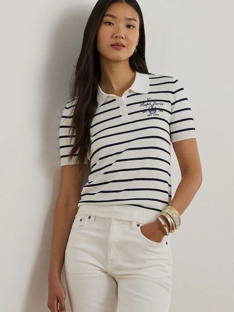 Lauren Ralph Lauren polo damski kolor biały 200P03506 - zdjęcie produktu nr 1