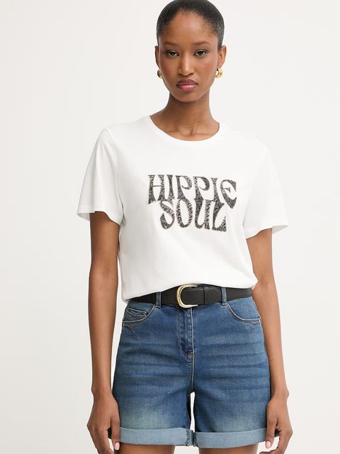 Morgan T-shirt damski z modalem - zdjęcie produktu nr 2