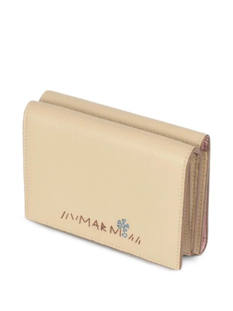 Marni embroidered trifold leather wallet - Neutrals - zdjęcie produktu nr 2