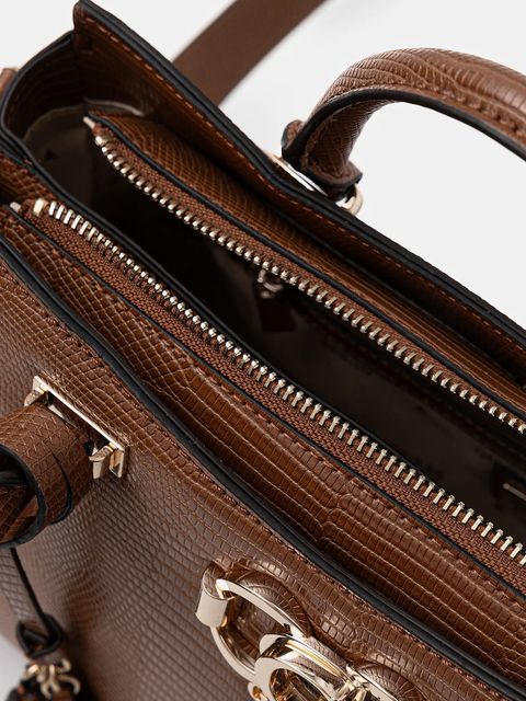 Guess torebka SALINGE kolor brązowy HWKG96 24060