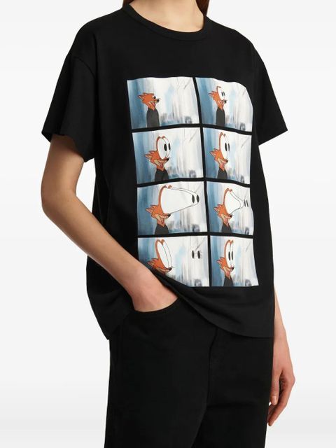 KHAITE Maeve eye-popping print T-shirt - Black