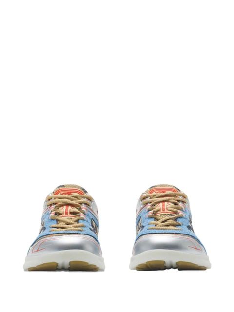 Burberry Check Matrix sneakers - Blue