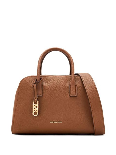 Michael Kors logo-plaque satchel - Brown - zdjęcie produktu nr 1