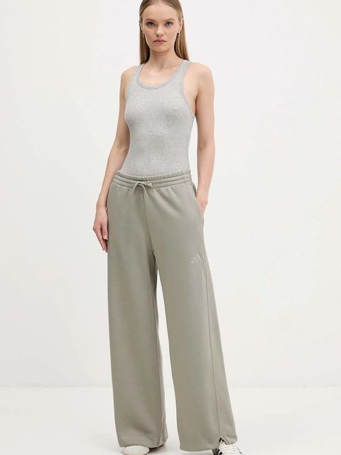 adidas spodnie dresowe All Szn damskie kolor zielony gładkie JY5014 - zdjęcie produktu nr 2