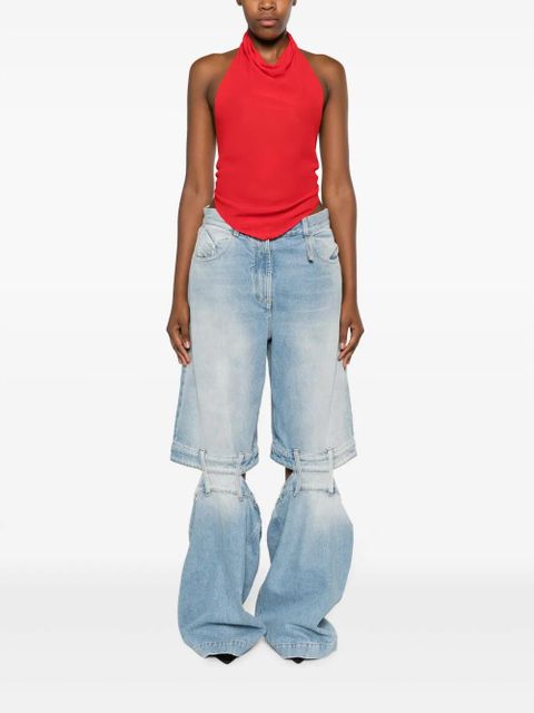 The Attico Ashton mid-rise wide-leg jeans - Blue - zdjęcie produktu nr 2